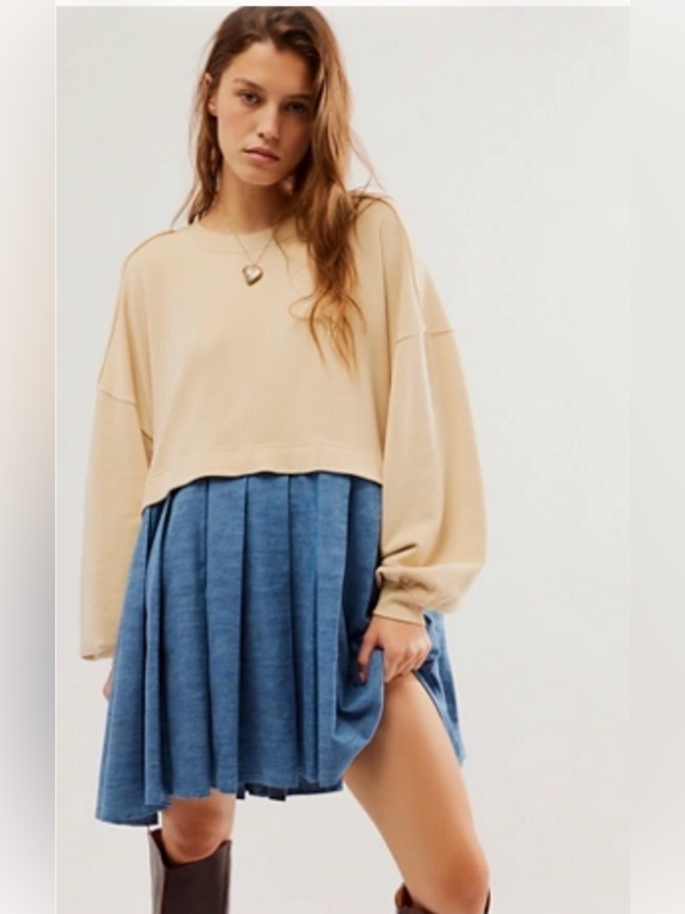 Eleanor Denim Sweatshirt
